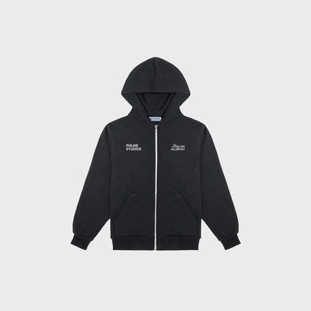 KIDZ BLACK BASIC ZIP-UP